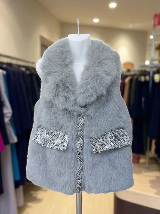 Gilet in Pelliccia Ecologica