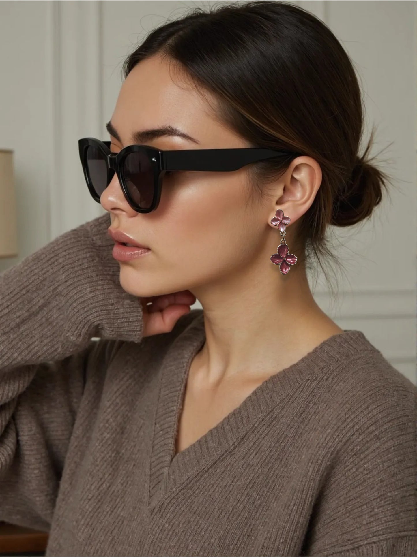 Orecchini Smalti Satin Fiori