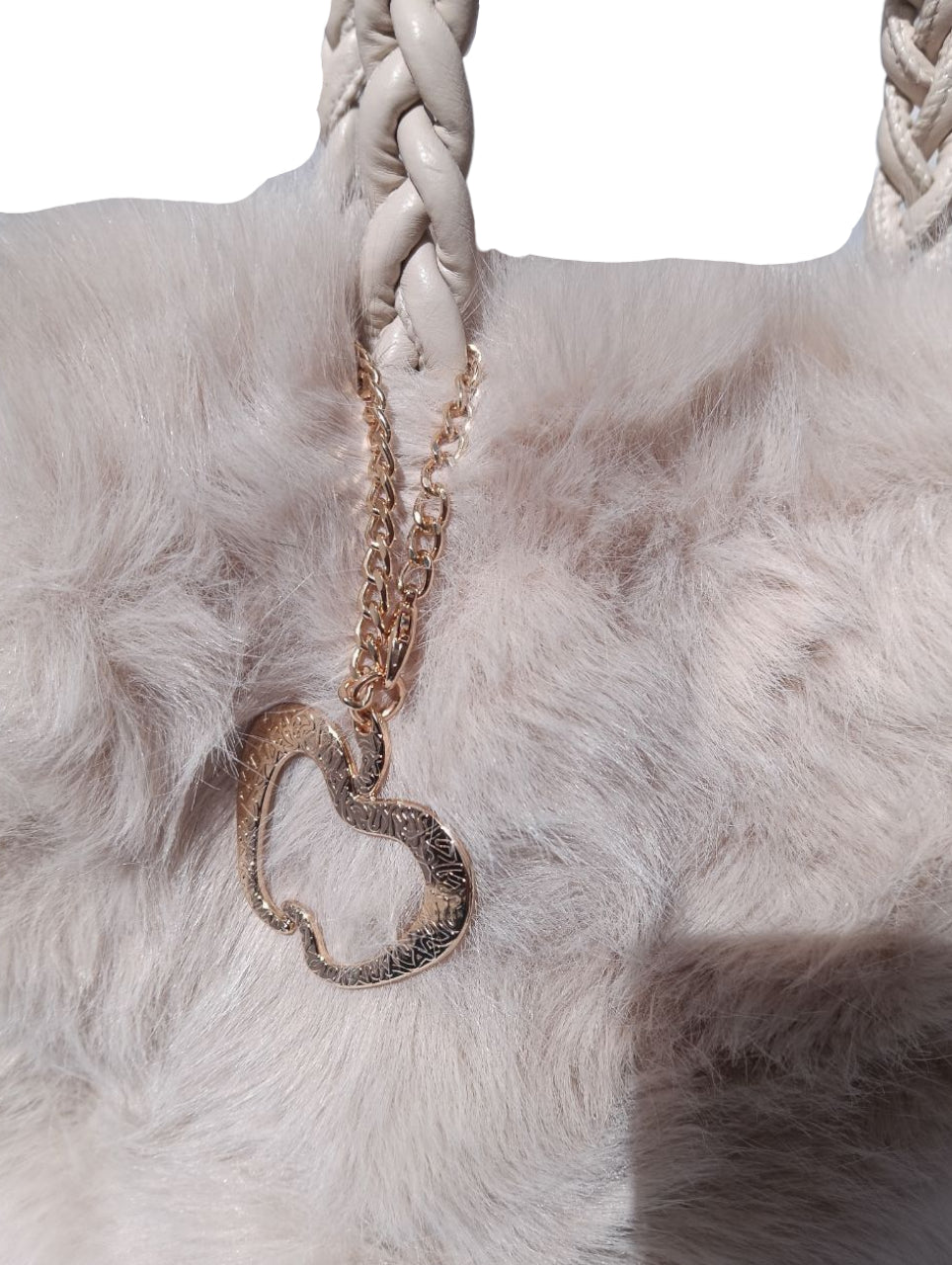 Borsa In Pelliccia Sintetica Baci E Abbracci