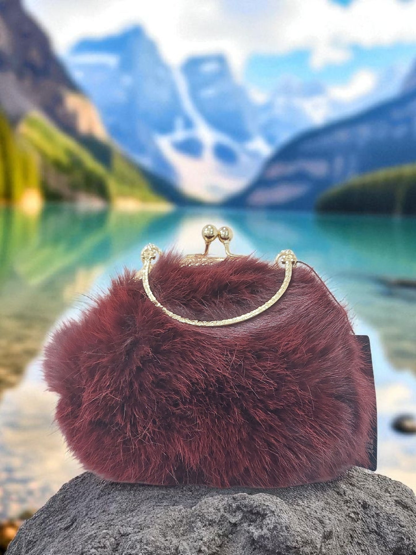 Borsa Clic Clac In Pelliccia Ecologica