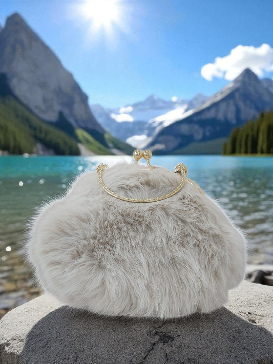 Borsa Clic Clac In Pelliccia Ecologica