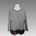 Maglia Con Orlo Pizzo Splendi