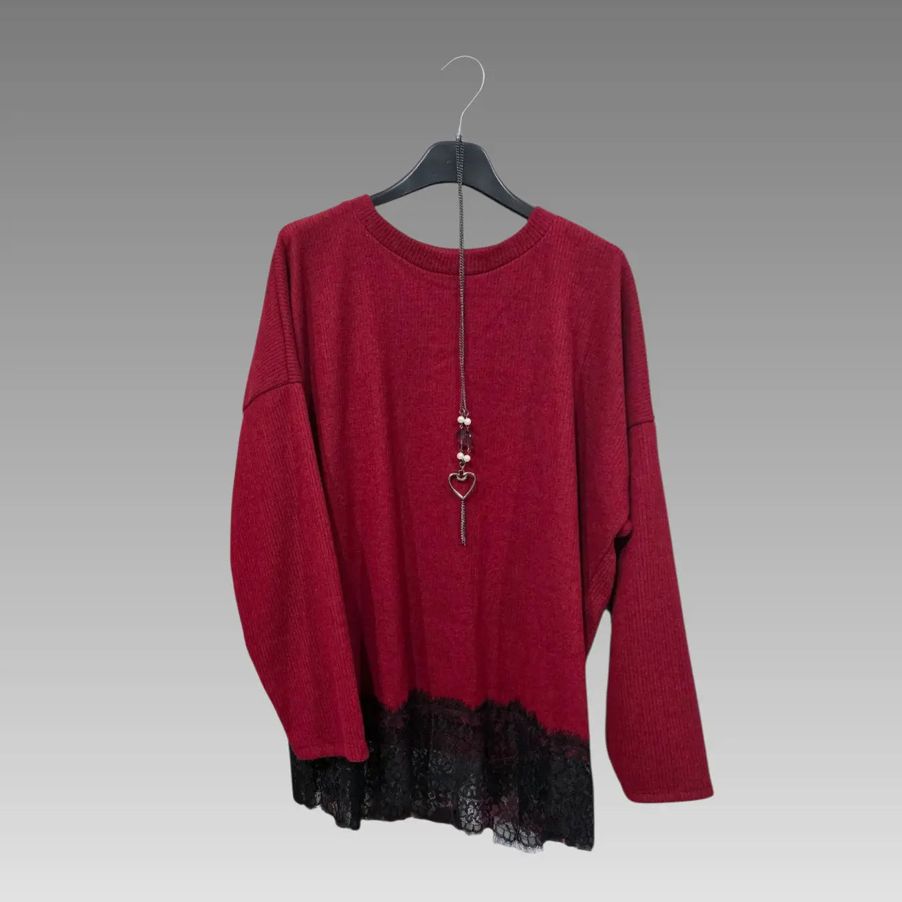 Maglia Con Orlo Pizzo Splendi