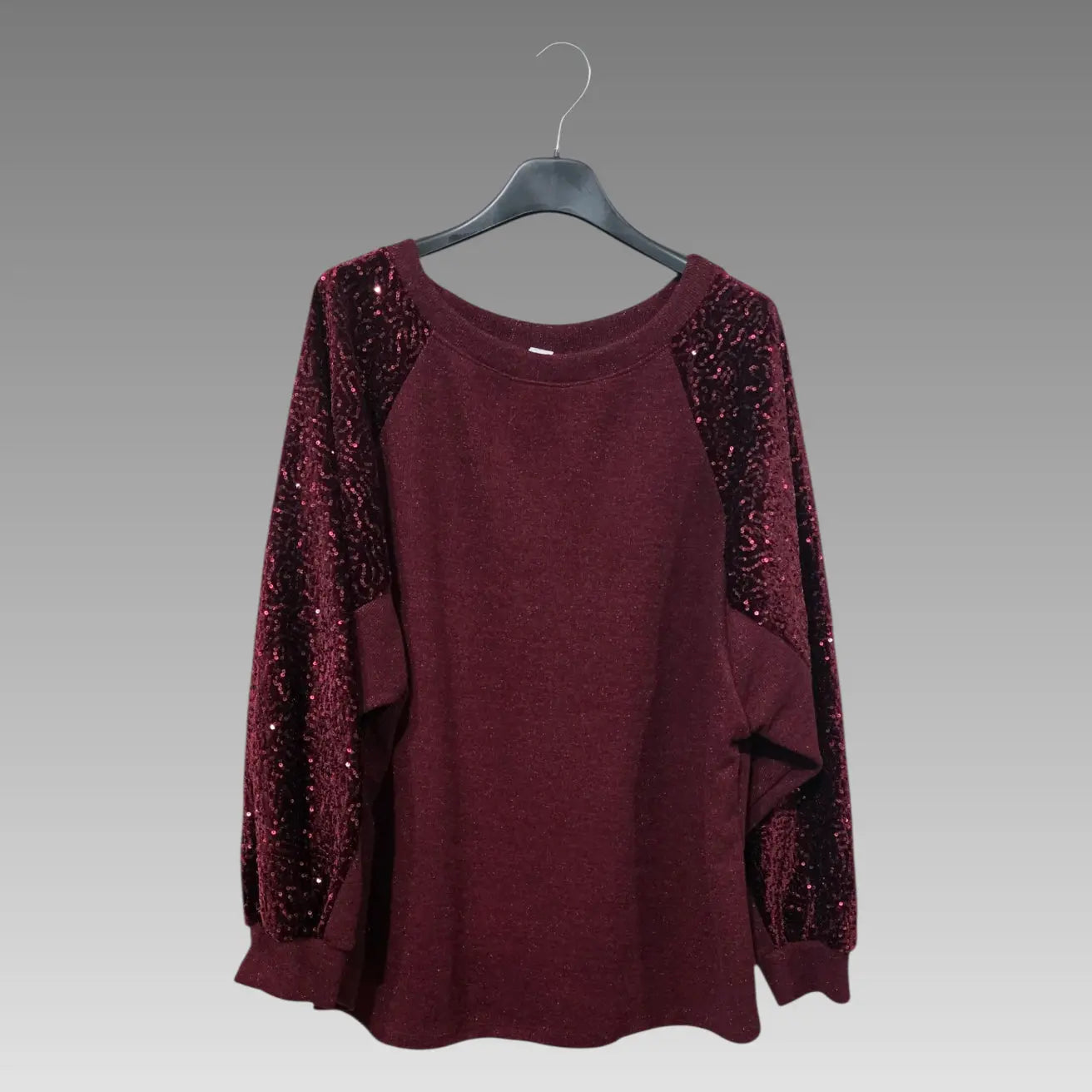 Maglia Oversize Con Maniche Paillettate Splendi
