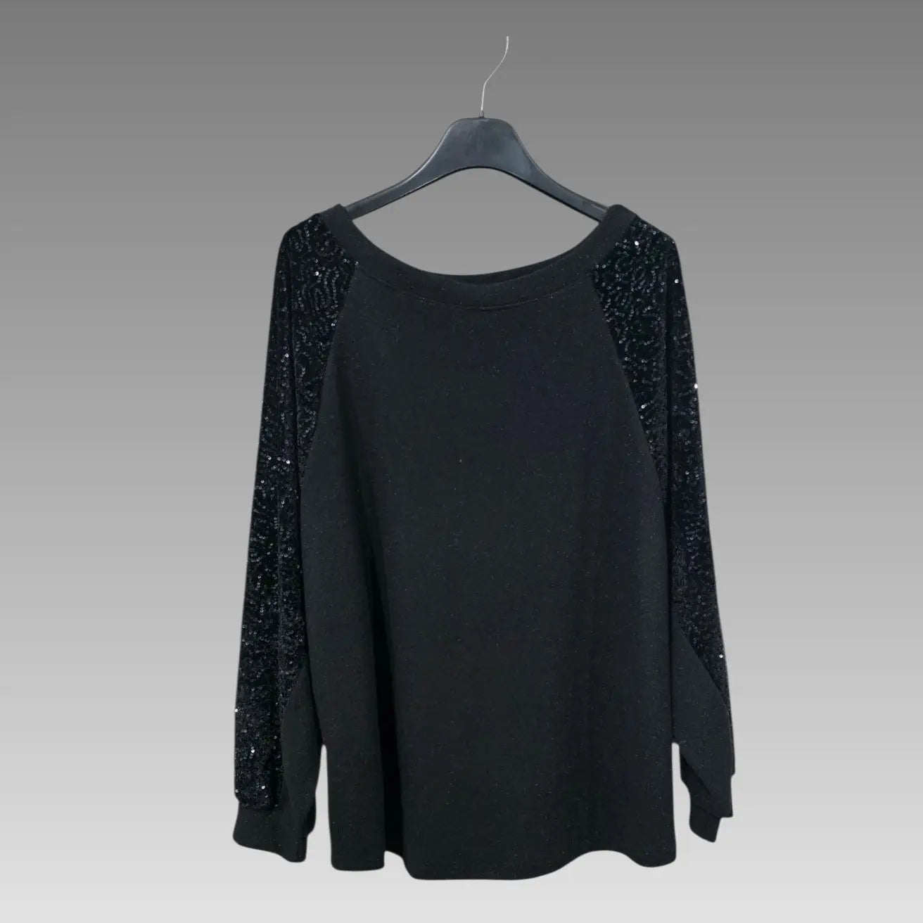 Maglia Oversize Con Maniche Paillettate Splendi