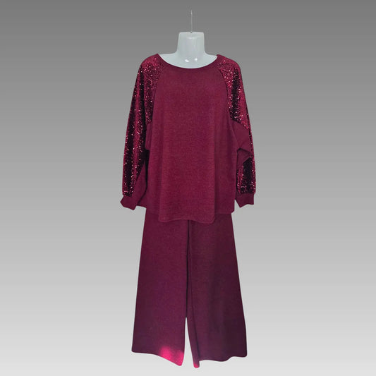 Maglia Oversize Con Maniche Paillettate Splendi