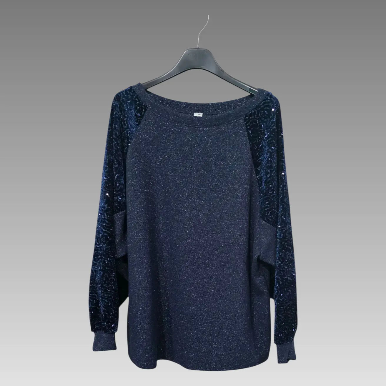 Maglia Oversize Con Maniche Paillettate Splendi