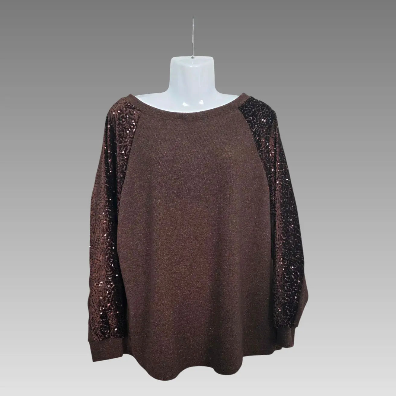 Maglia Oversize Con Maniche Paillettate Splendi