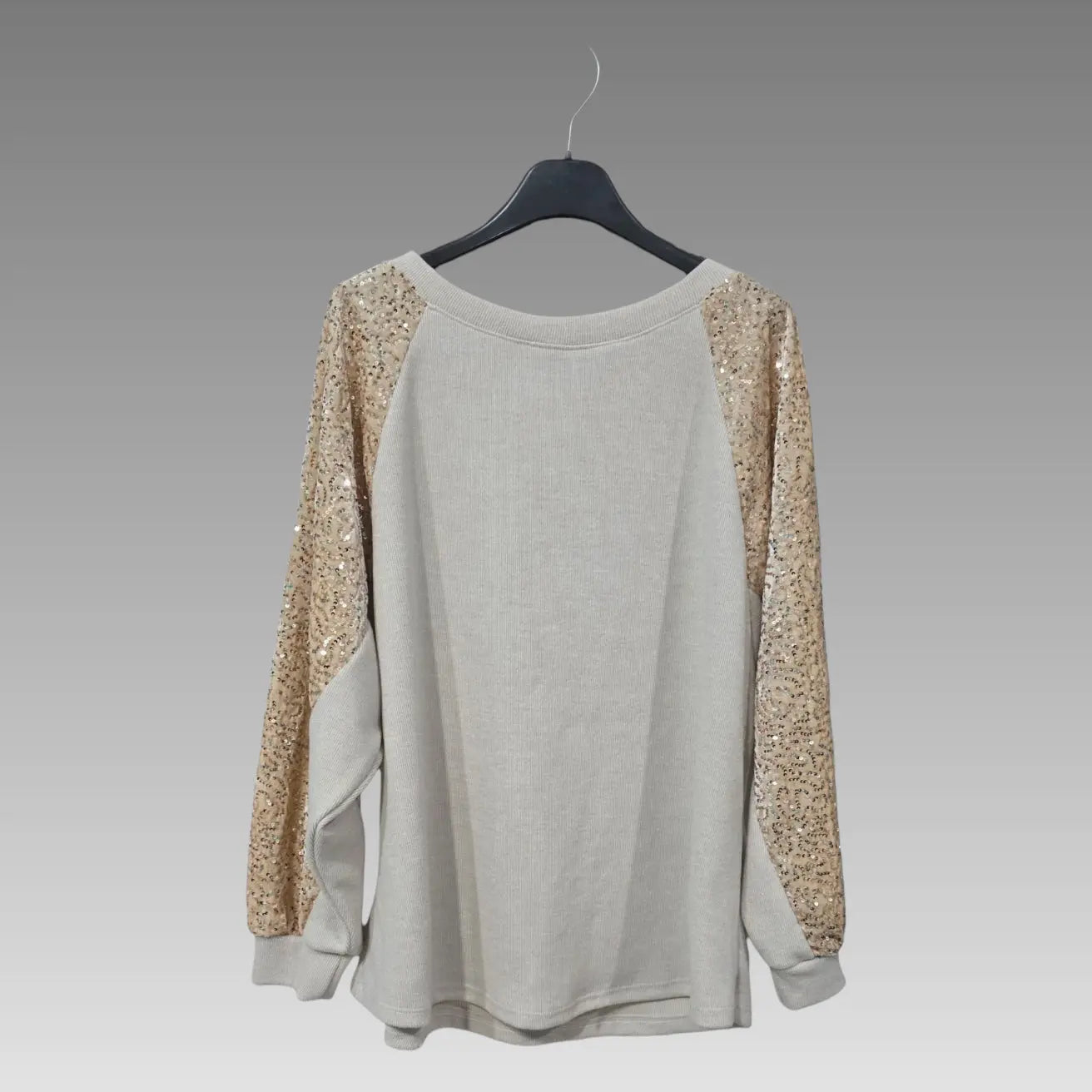 Maglia Oversize Con Maniche Paillettate Splendi
