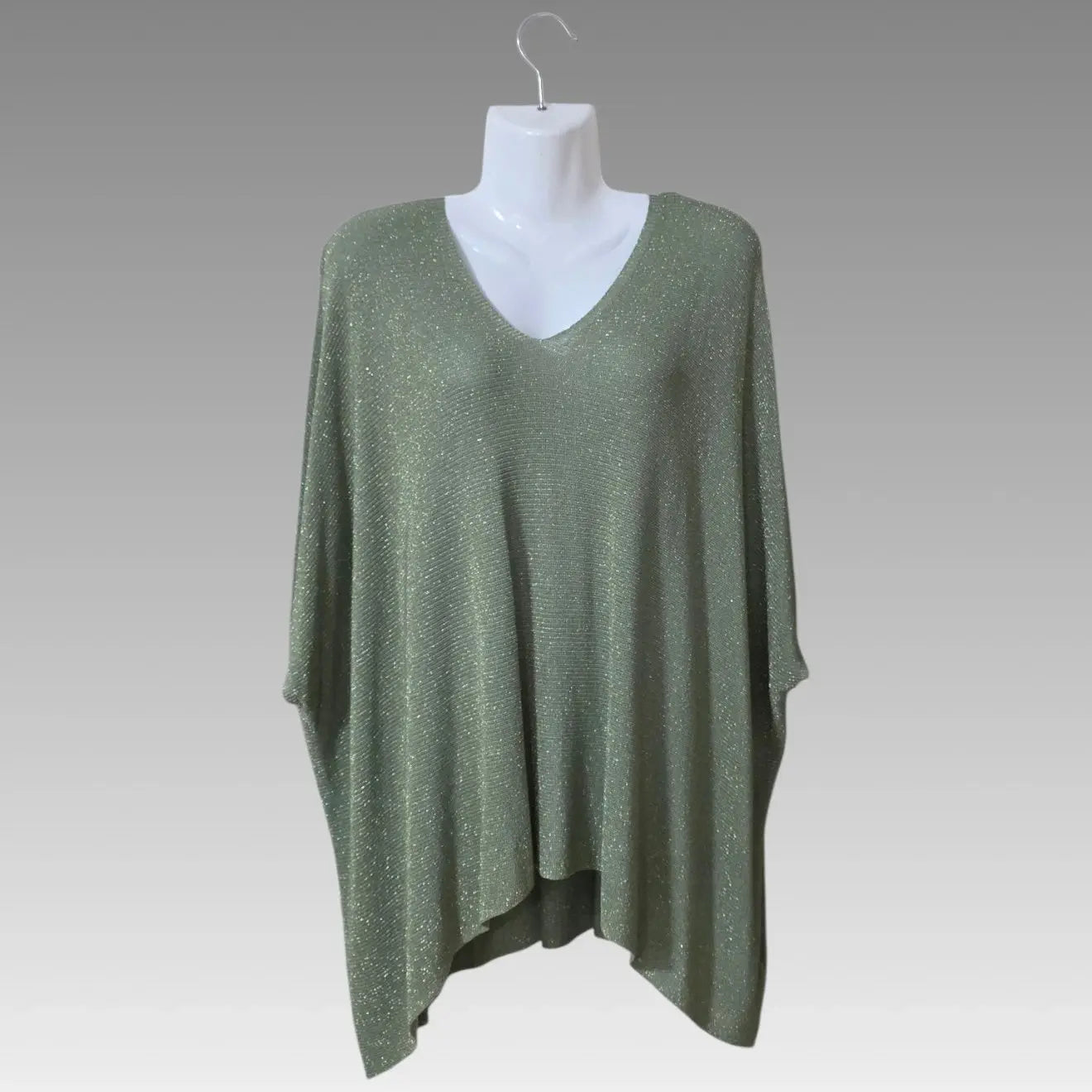 Maglia Poncho Lurex Oversize