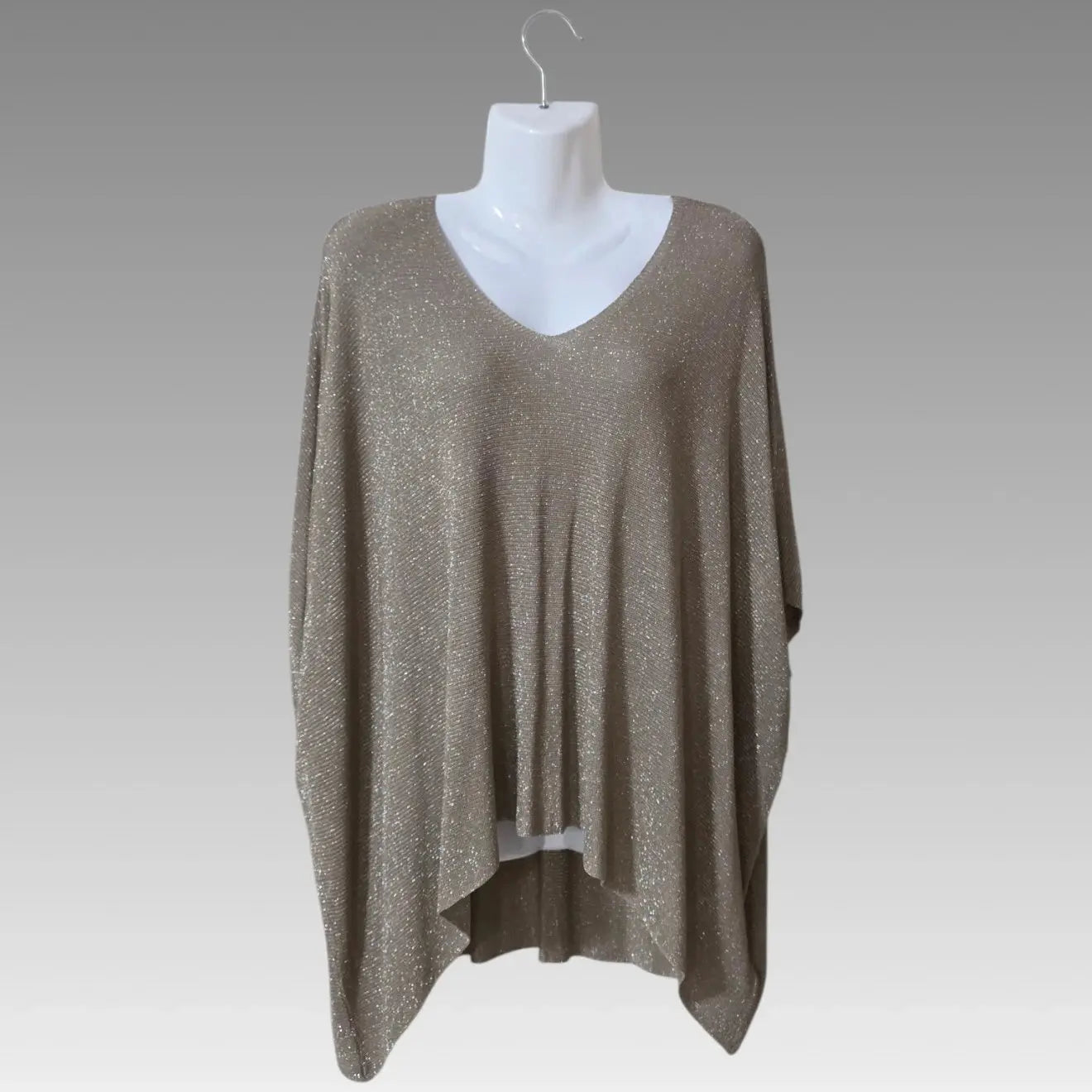 Maglia Poncho Lurex Oversize