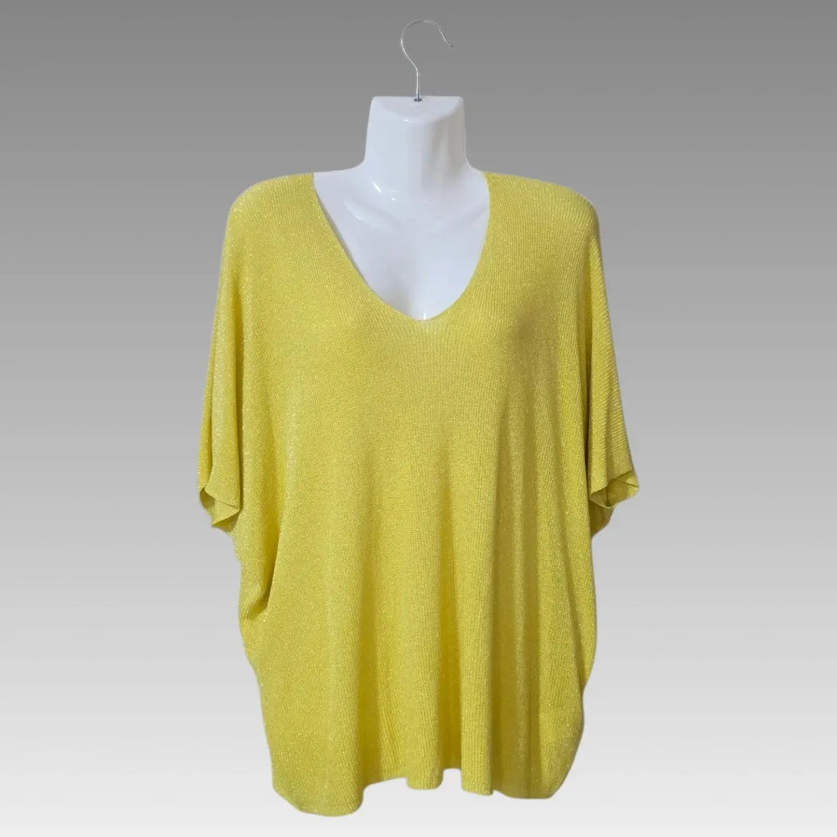 Poncho de lúrex oversize