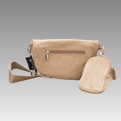 Marsupio Scamosciato Beige Splendi
