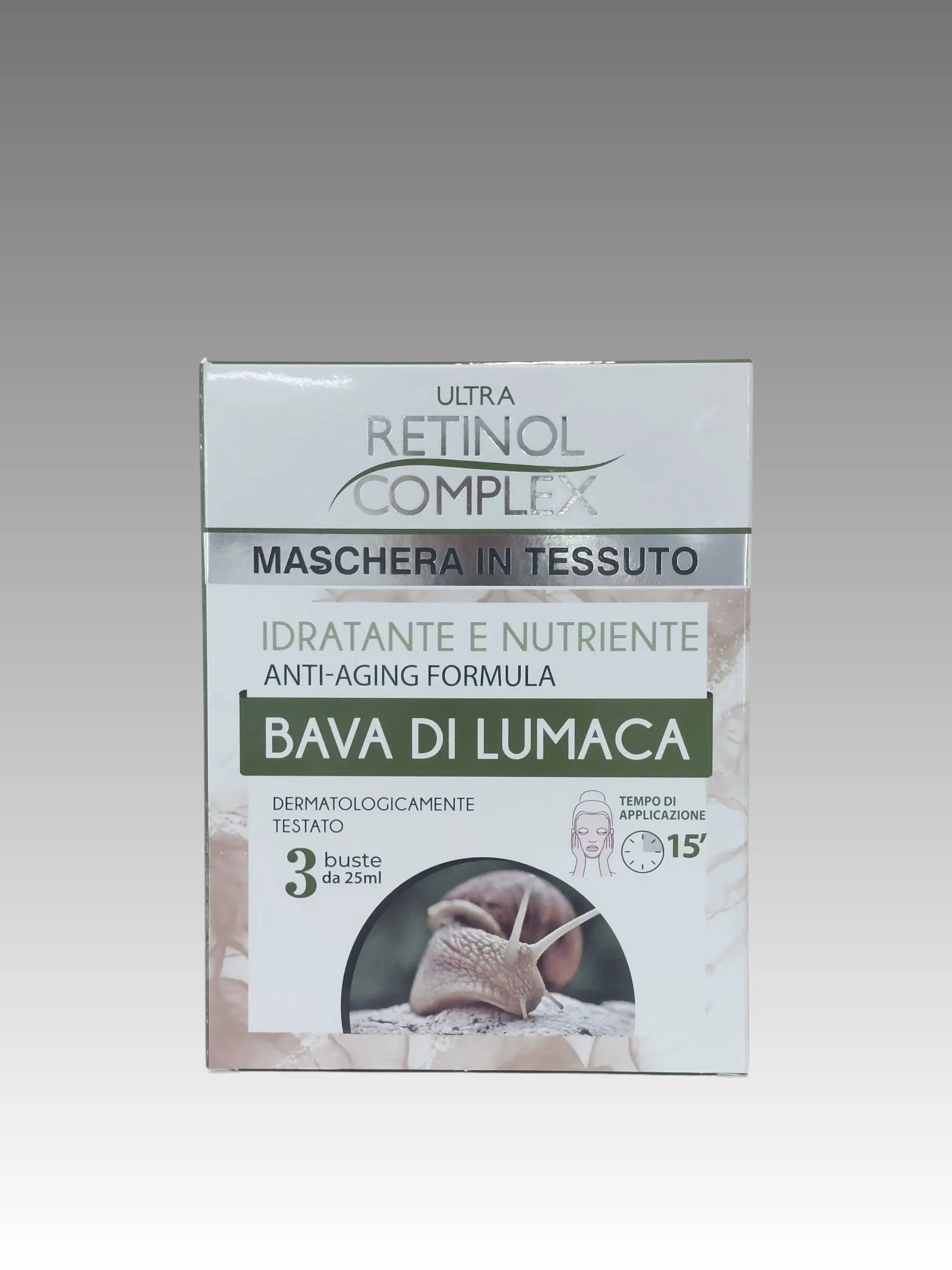 Maschera In Tessuto Alla Bava di Lumaca – Confezione Da 3 Buste Splendi