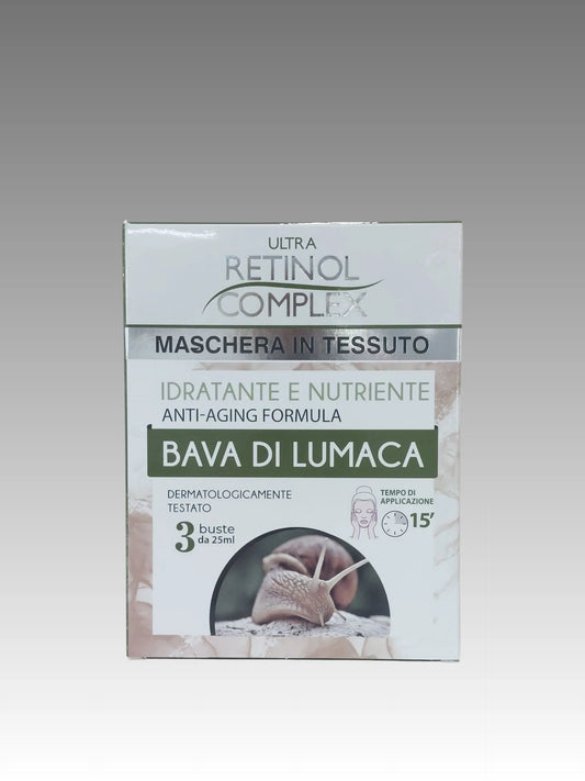 Maschera In Tessuto Alla Bava di Lumaca – Confezione Da 3 Buste Splendi