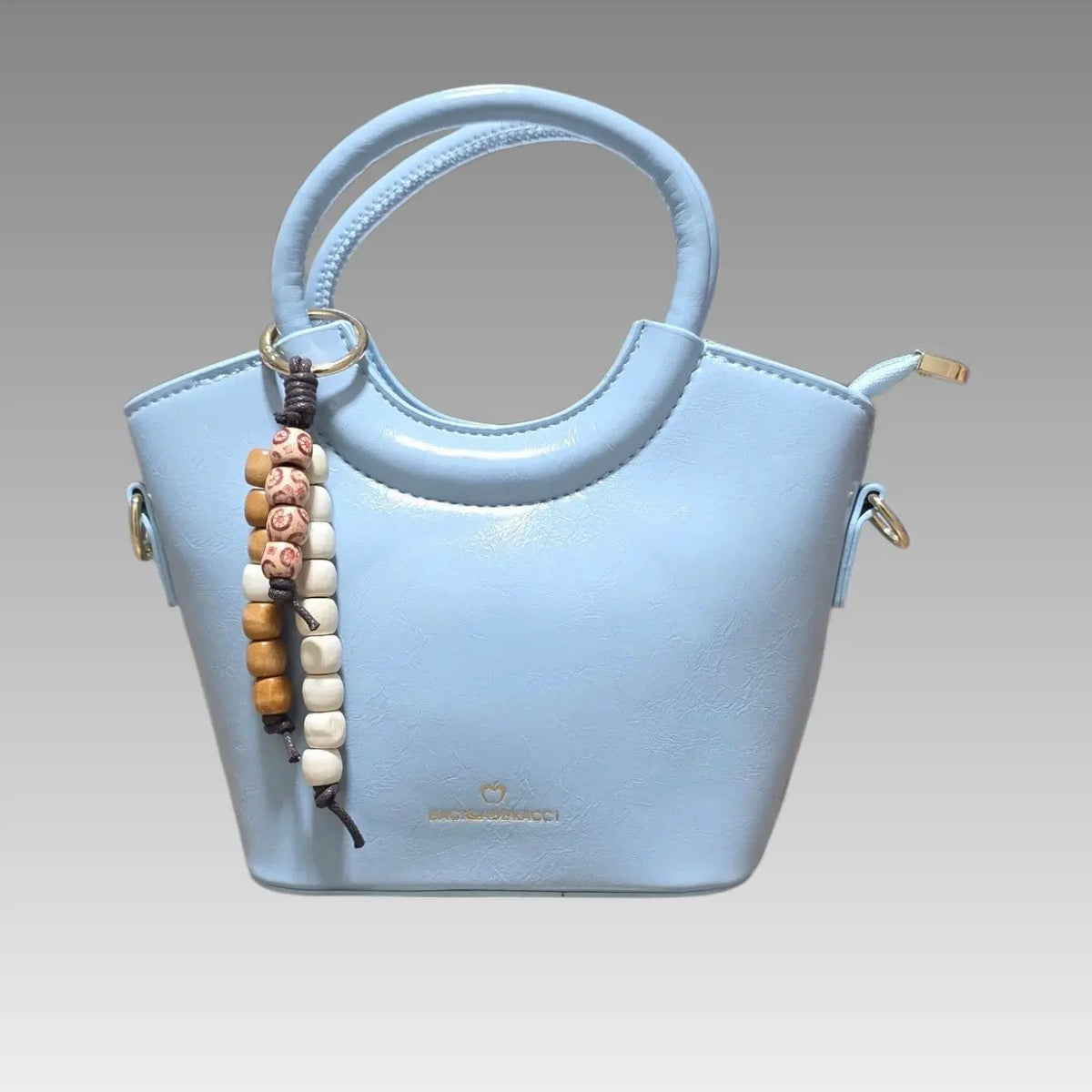 Minibolso con charm de madera Baci&Abbracci