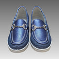 Mocassini Comfort Blu Metallizzato Splendi