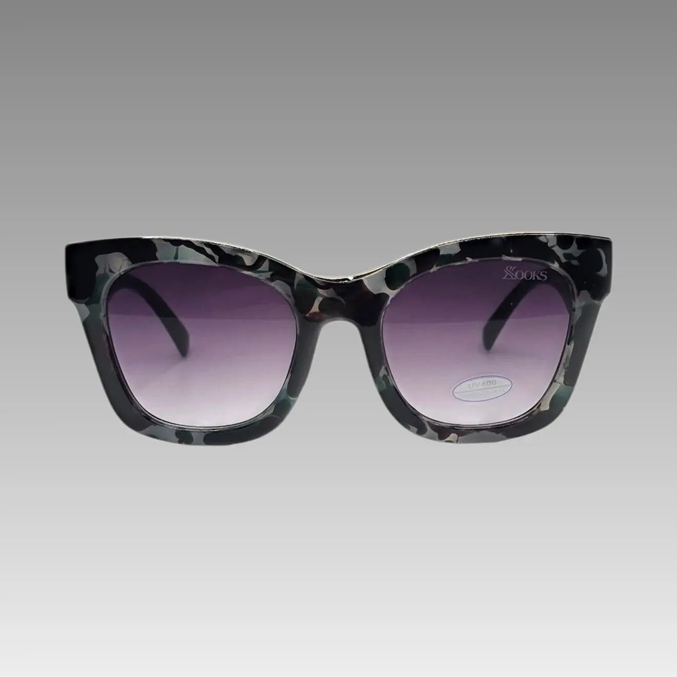 Gafas de sol oversize con estampado animal