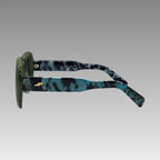 Gafas de sol oversize retro animal print