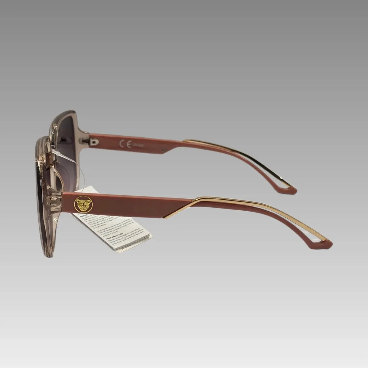 Gafas de sol oversize cuadradas nude