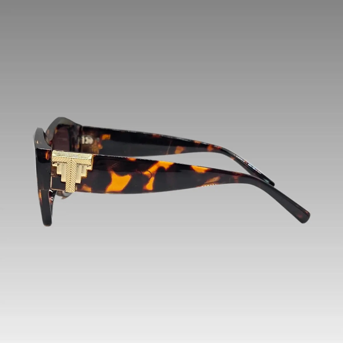 Gafas de sol oversize con estampado de carey