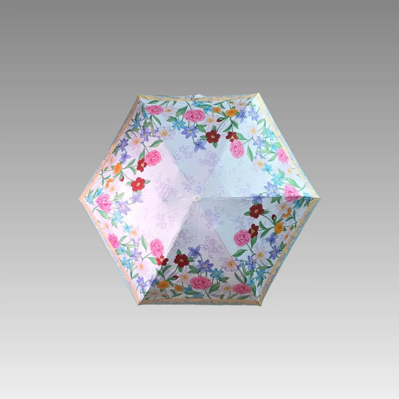 Paraguas plegable floral