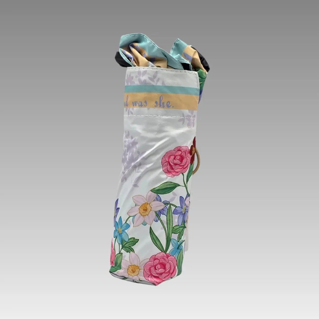 Paraguas plegable floral