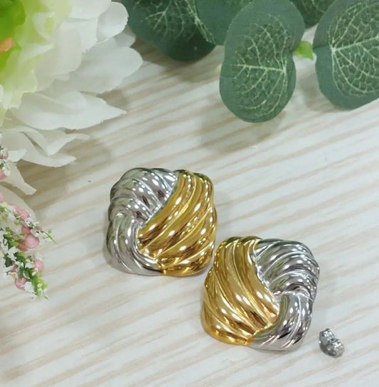 Orecchini Bicolor Intreccio Splendi