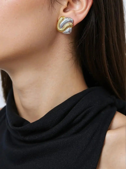 Orecchini Bicolore Onda Splendi