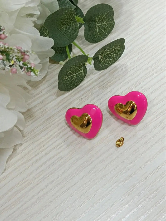 Orecchini Cuore Fluo Splendi