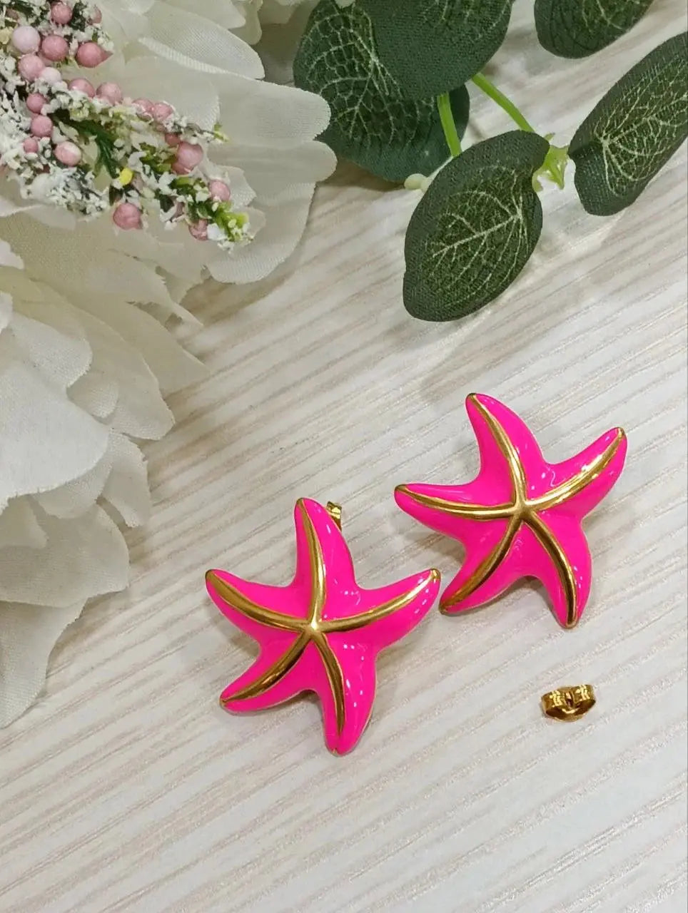 Orecchini Stella Marina Fucsia Splendi