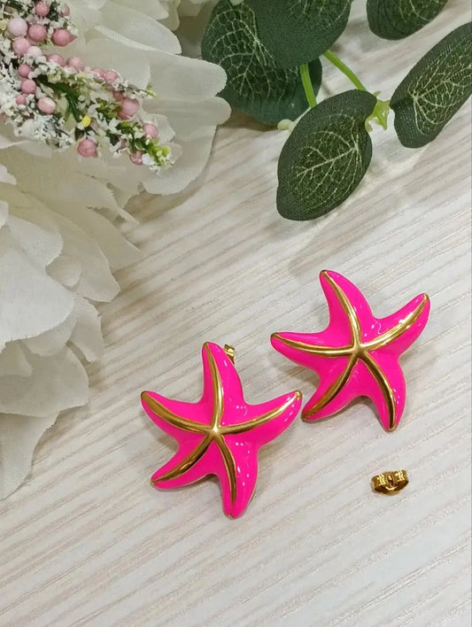 Orecchini Stella Marina Fucsia Splendi