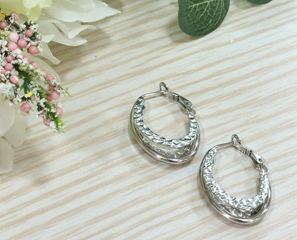 Orecchini 3-in-1 Silver