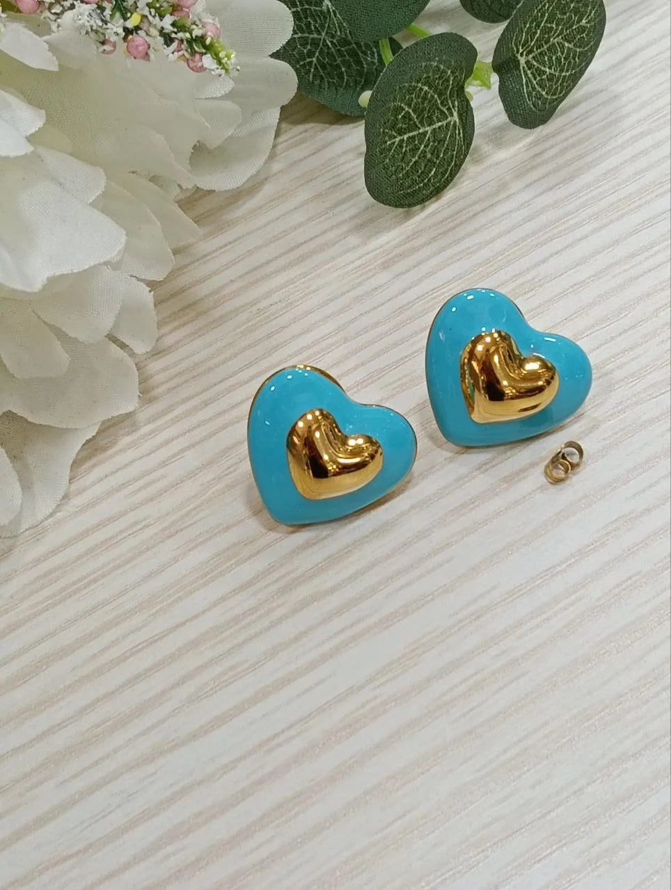 Orecchini Cuore Fluo