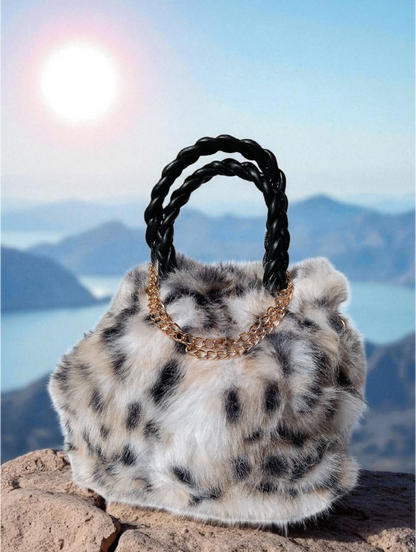 Borsa In Pelliccia Sintetica Baci E Abbracci