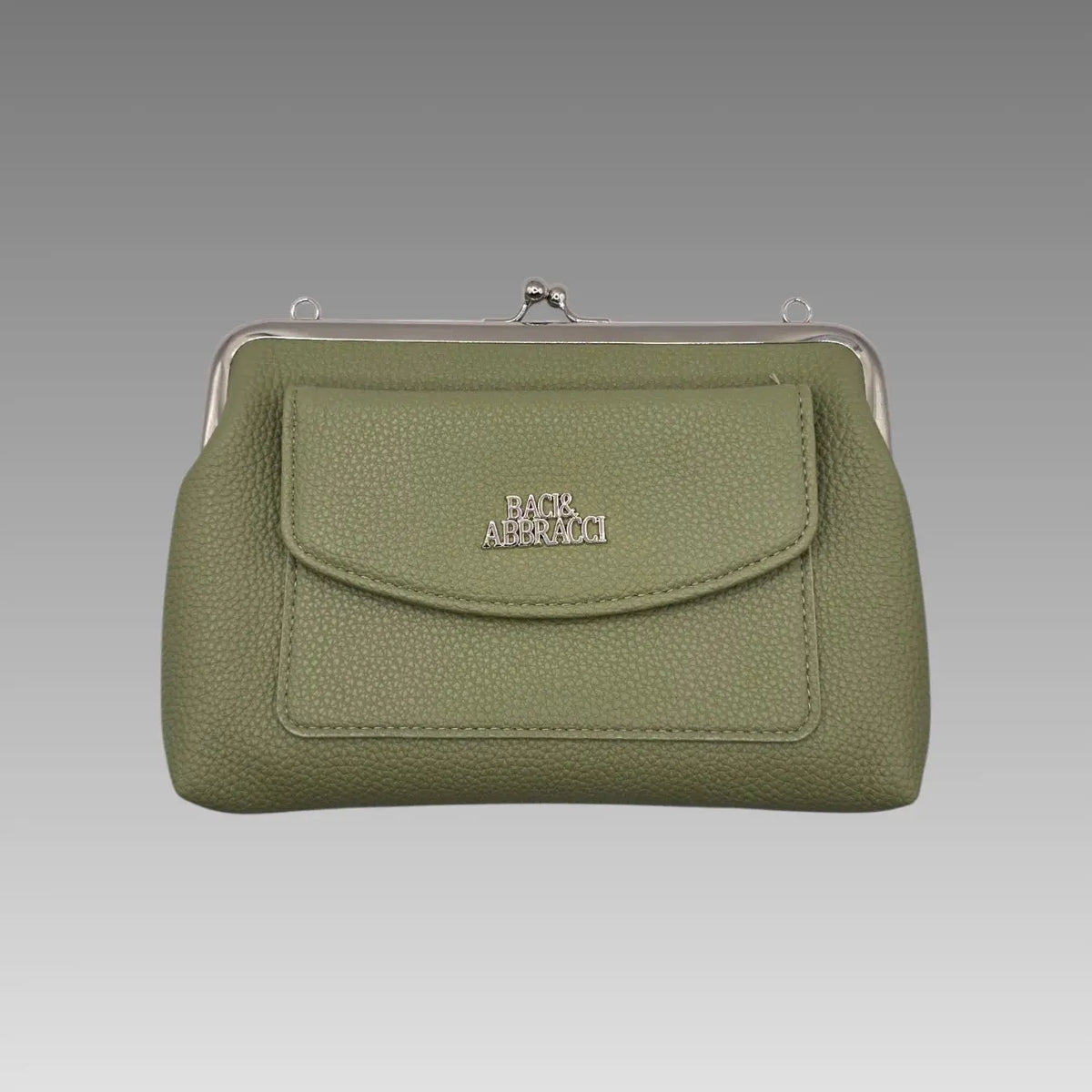 Cartera tipo clutch con cierre de boquilla Baci & Abbracci