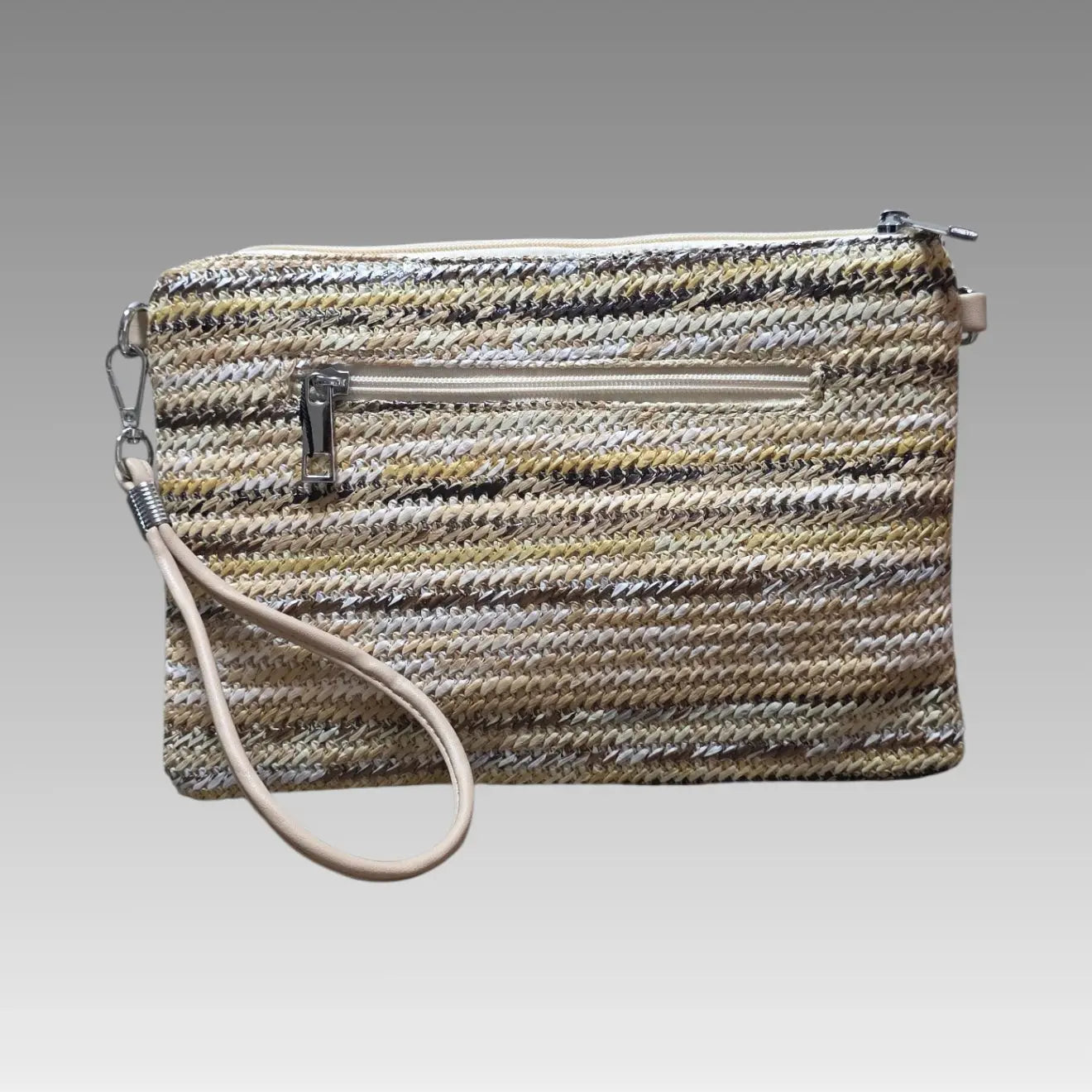 Pochette Rafia Effetto Melange