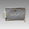 Clutch Summer con trenzado geométrico Baci&Abbracci