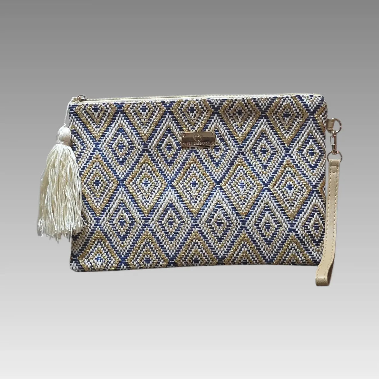 Clutch Summer con trenzado geométrico Baci&Abbracci