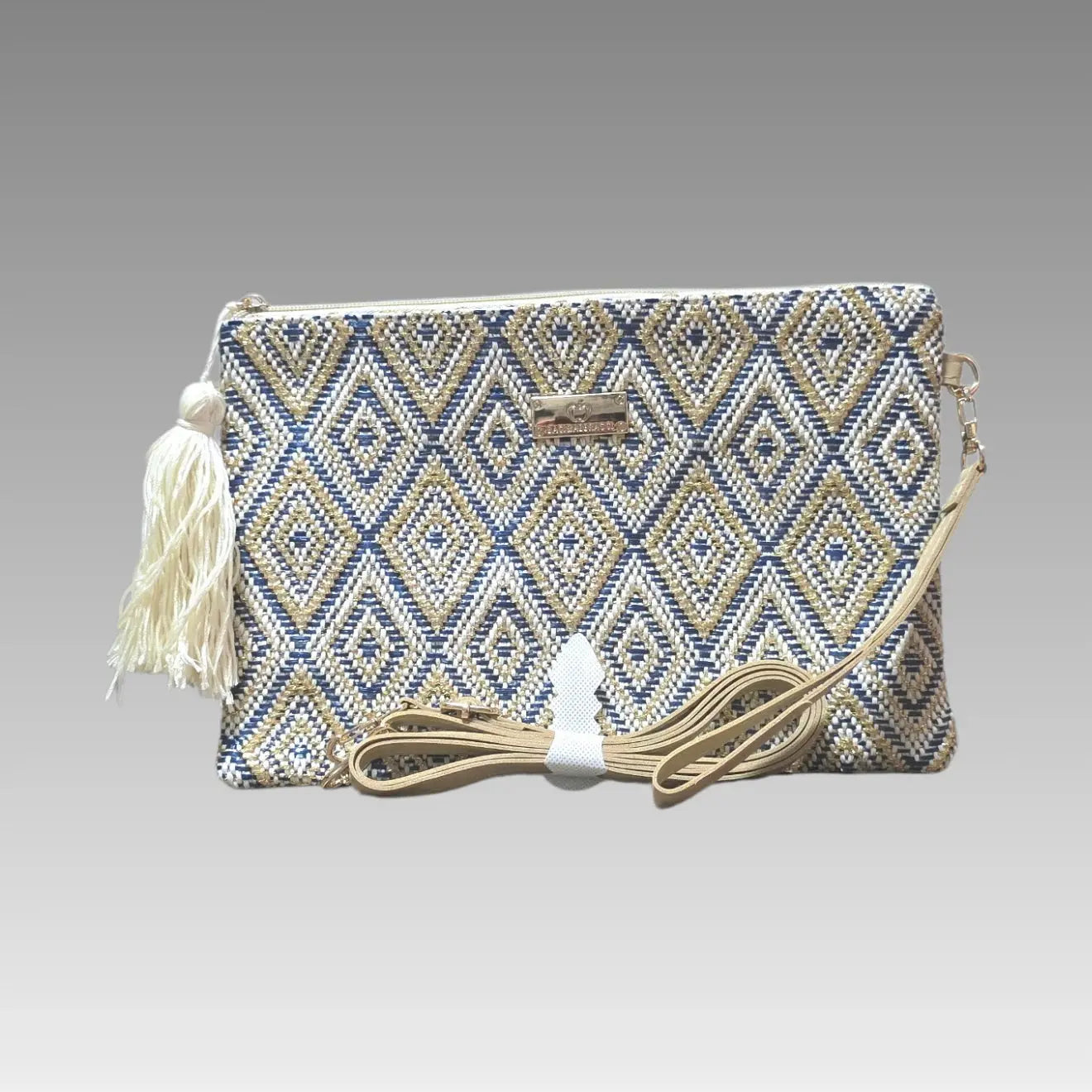 Clutch Summer con trenzado geométrico Baci&Abbracci