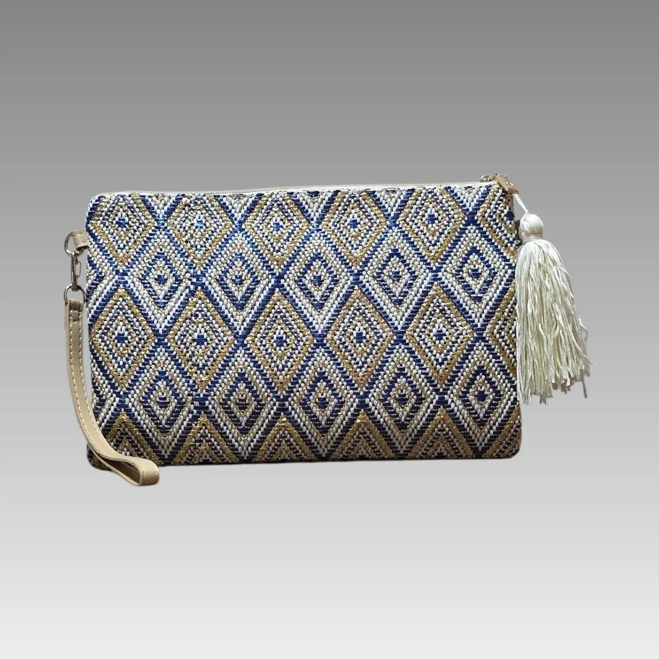 Clutch Summer con trenzado geométrico Baci&Abbracci