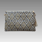 Clutch Summer con trenzado geométrico Baci&Abbracci