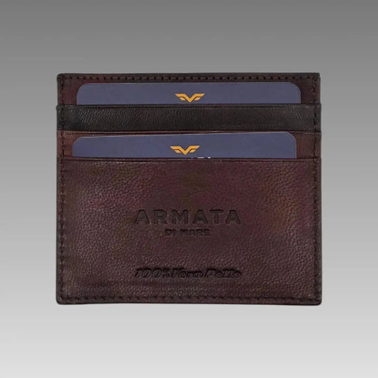 Porte-Cartes en Cuir Véritable Armata di Mare
