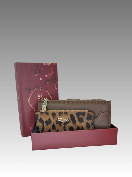 Portefeuille avec insert animalier Coveri Collection