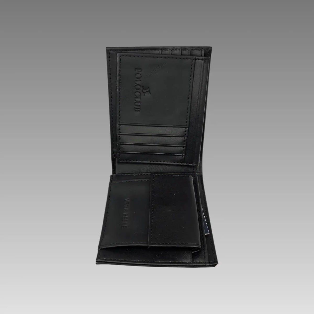 Cartera trifold de auténtica piel Poloclub