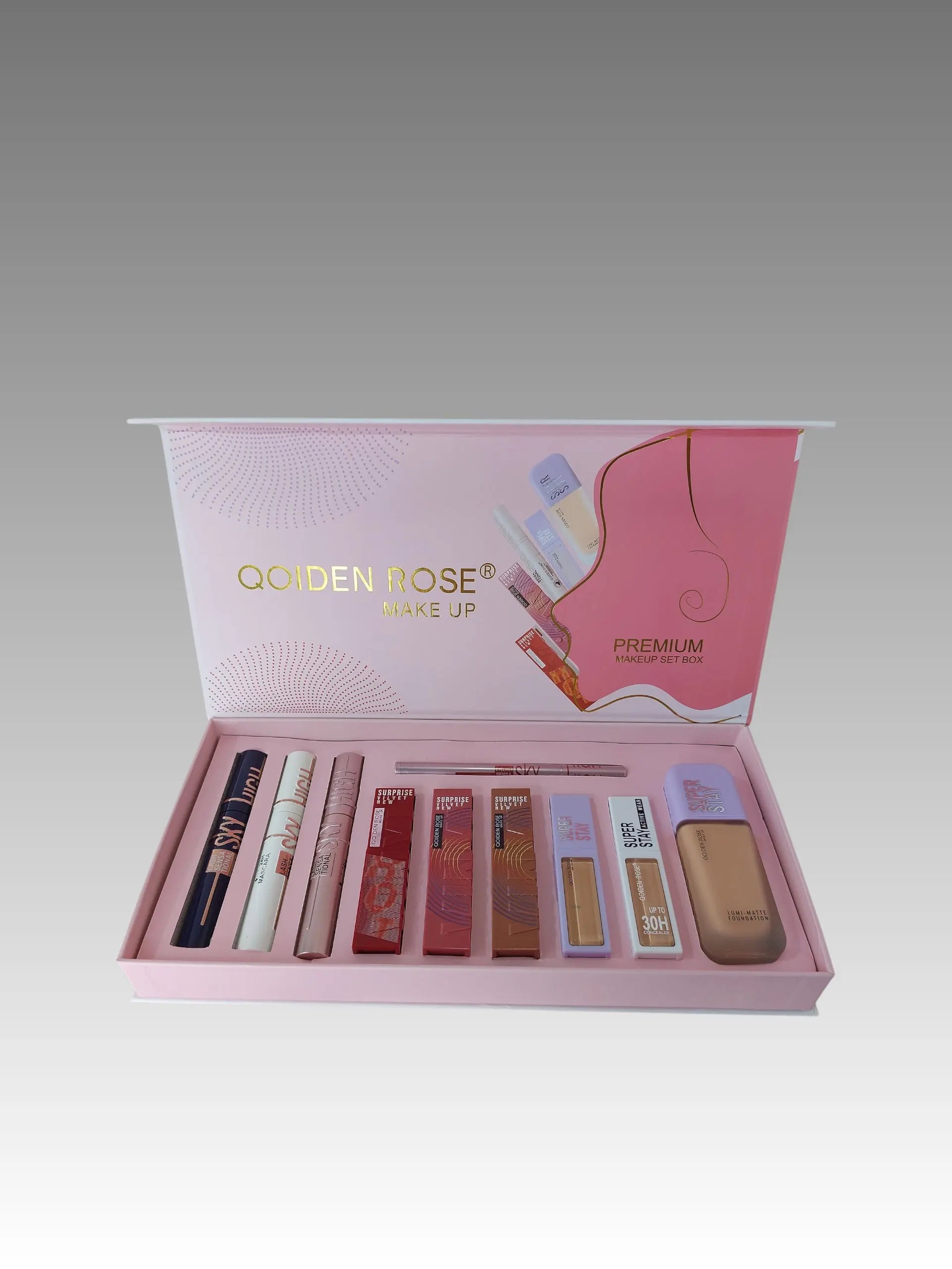 Qoiden Rose Make Up Premium Set Box Splendi