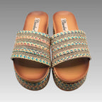 Sandalia Boho Turquesa