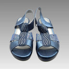 Sandalia Comfort Elástico Azul