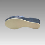 Sandalia Comfort Elástico Azul