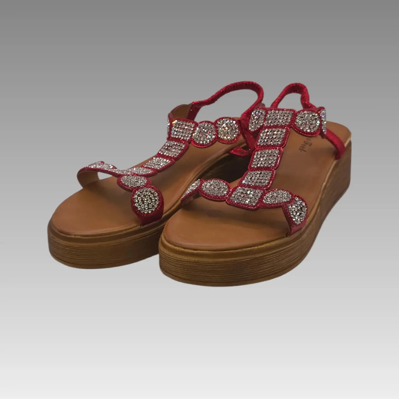 Sandalo Comfort Gioiello Rosso
